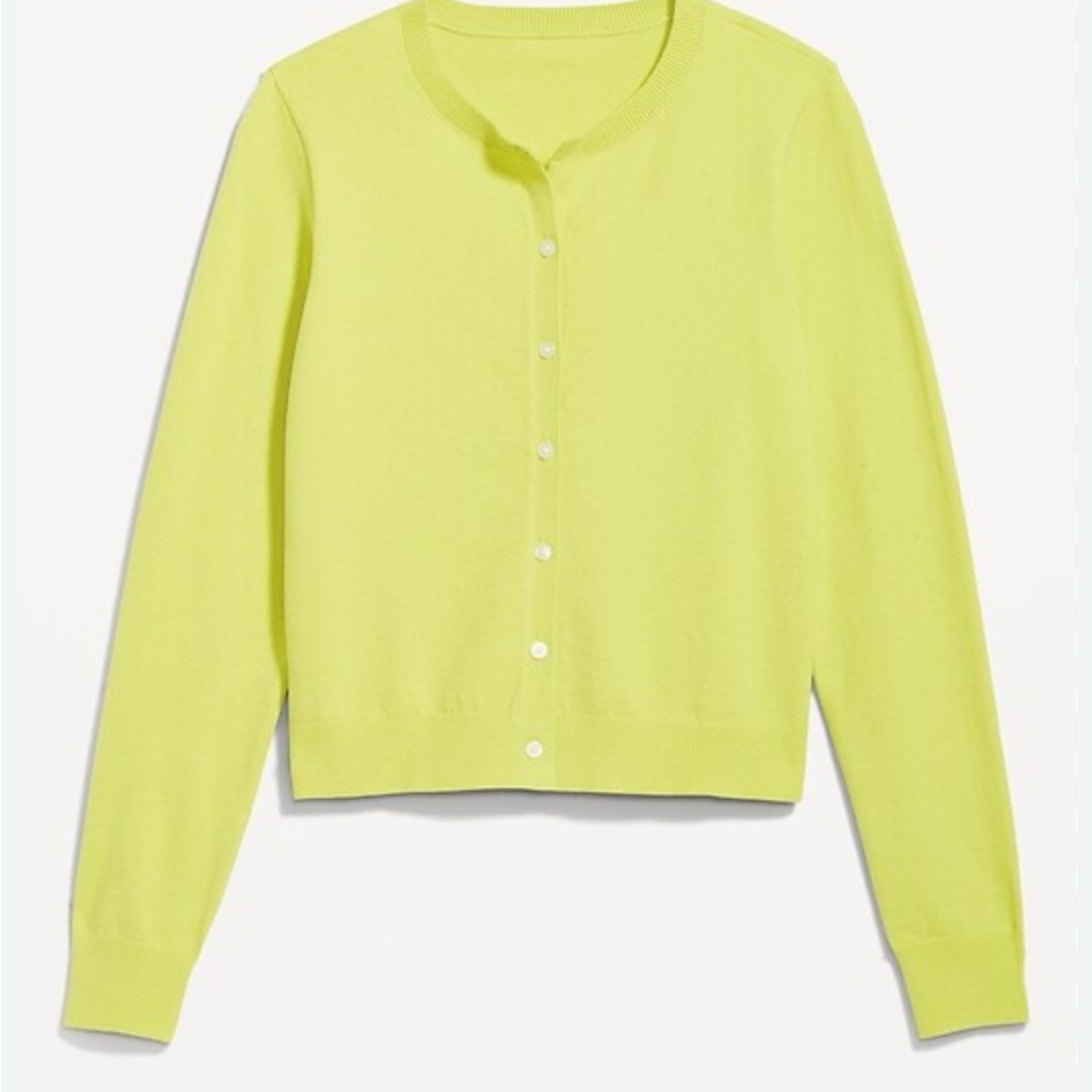 Old Navy Neon Yellow Women's Cardigan